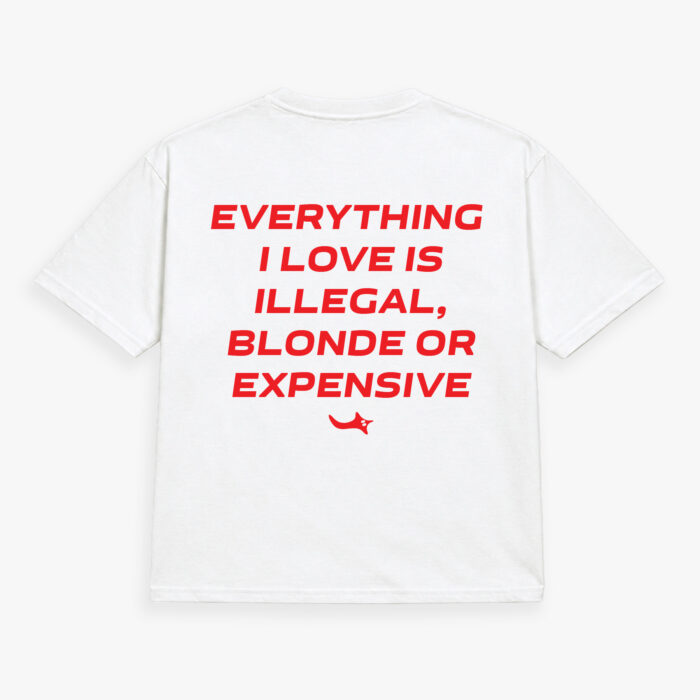 Everything I love Is Illegal, Blonde Or Expensive